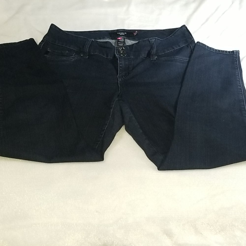 Torrid Super stretch Dark Wash  size 14